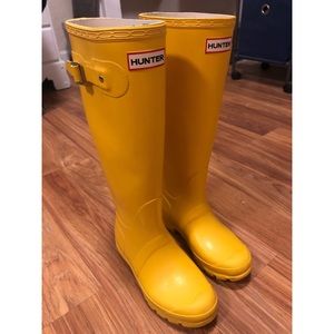 Yellow Authentic Hunter Rain Boots